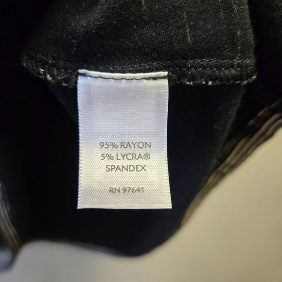 J. Jill Wearever Collection Striped Black & White 3/4 Sleeve Tunic Top Womens Si - Picture 5 of 8